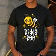 Family Bee Shirts Dad Daddy First Bee Day Outfit Birthday Men's Casual T-Shirt Dark Grey