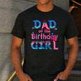 Family Party Decorations Dad Of The Birthday Girl T-Shirt Men's Casual T-Shirt Dark Grey