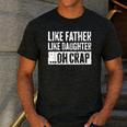 Like Father Like Daughter Oh Crap Shirt Men Dad Fathers Day Men's Casual T-Shirt Dark Grey