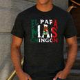 Fathers Day El Papa Mas Chingon Mexican Dad Spanish Men's Casual T-Shirt Dark Grey