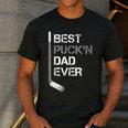 Father's Day Hockey Dad Best Puck'n Dad Ever Men's Casual T-Shirt Dark Grey Father's Day Hockey Dad Best Puck'n Dad Ever Men's Casual T-Shirt Dark Grey