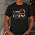 Father's Day The Man The Myth The Bowling Legend Bowler Dad Men's Casual T-Shirt Dark Grey