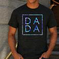 Father's Day For New Dad Dada Him Papa Tie Dye Dada Small Men's Casual T-Shirt Dark Grey
