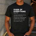 Father's Day For Office Dad Fixer Of Everything Men's Casual T-Shirt Dark Grey