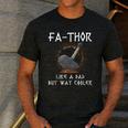 Fathor Dad Father Father's Day Classic Fit Short Sleeve T-Shirt Size Small Men's Casual T-Shirt Dark Grey