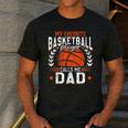 My Favorite Basketball Player Calls Me Dad Basketball Men's Casual T-Shirt Dark Grey