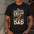 My Favorite Cello Player Calls Me Dad Fathers Day Men's Casual T-Shirt Dark Grey