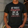 My Favorite Daughter Gave Me This Shirt Dad Mom Men's Casual T-Shirt Dark Grey