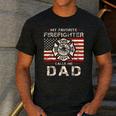 My Favorite Firefighter Calls Me Dad Fireman Father Saying Men's Casual T-Shirt Dark Grey My Favorite Firefighter Calls Me Dad Fireman Father Saying Men's Casual T-Shirt Dark Grey