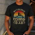 My Favorite Fishing Buddy Calls Me Dad Men's Casual T-Shirt Dark Grey