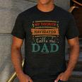 My Favorite Navigator Calls Me Dad Navigator Dad Men's Casual T-Shirt Dark Grey