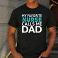 My Favorite Nurse Calls Me Dad Daughter Hospital Nursing Men's Casual T-Shirt Dark Grey