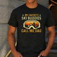 My Favorite Ski Buddies Call Me Dad Skier Skiing Lover Men's Casual T-Shirt Dark Grey
