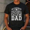 My Favorite Volleyball Player Calls Me Dad Shirt Fathers Day Men's Casual T-Shirt Dark Grey