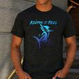 Fishing Keepin IT Reel Marlin Sport Fishermen Men Dad Men's Casual T-Shirt Dark Grey