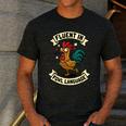 Fluent In Fowl Language Chicken Rooster Mom Dad Farm Men's Casual T-Shirt Dark Grey