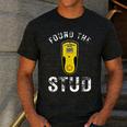 Found The Stud Dad Joke Handy Tools Stud Finder Men's Casual T-Shirt Dark Grey