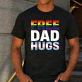 Free Dad Hugs Pride Flag Month LGBTQ Transgender Support Men's Casual T-Shirt Dark Grey Free Dad Hugs Pride Flag Month LGBTQ Transgender Support Men's Casual T-Shirt Dark Grey