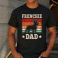 Frenchie Dad Retro French Bulldog Lover Daddy Men Men's Casual T-Shirt Dark Grey