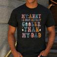 Funny Auntie My Aunt Is Definitely Cooler Than My Dad Men's Casual T-Shirt Dark Grey