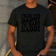 From Fur Daddy To Baby Daddy Dog Pregnancy Dad Men Men's Casual T-Shirt Dark Grey