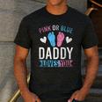 Future Dad Pink Or Blue Daddy Loves You Gender Reveal Men's Casual T-Shirt Dark Grey
