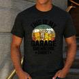 Garage Drinker Dad Vintage Beer This Is My Garage Drinking Men's Casual T-Shirt Dark Grey