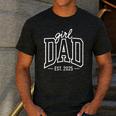 Girl Dad 2025 Father's Day New Dad Men's Casual T-Shirt Dark Grey