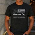 Grateful Dad Father's Day Papa Daddy Best Dad Men's Casual T-Shirt Dark Grey