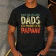 Only The Greatest Dads Get Promoted To Papaw Men's Casual T-Shirt Dark Grey