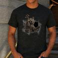 Grey Cat Torn Cloth Cat Dad Cat Mom Cat Lover Men's Casual T-Shirt Dark Grey Grey Cat Torn Cloth Cat Dad Cat Mom Cat Lover Men's Casual T-Shirt Dark Grey