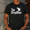 The Greyfather African Grey Parrot Lovers Bird's Dad Men's Casual T-Shirt Dark Grey
