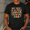 Groovy My Aunt Is So Much Cooler Than My Dad On Back Kids Men's Casual T-Shirt Dark Grey