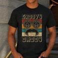 Groovy Daddy 60s Outfit 70s Themed Party Costume Dad Hippie Men's Casual T-Shirt Dark Grey