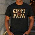 Groovy Papa 70s Aesthetic Nostalgia 1970's Retro Dad Men's Casual T-Shirt Dark Grey