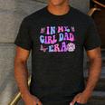 Groovy Retro In My Girl Dad Era Daddy Fathers Day Men's Casual T-Shirt Dark Grey
