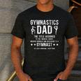 Gymnastics Dad Definition Gymnastics Father Of A Gymnast Dad Men's Casual T-Shirt Dark Grey