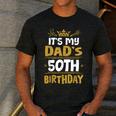 Happy It's My Dad's 50th Birthday 1975 50 Years Old Men's Casual T-Shirt Dark Grey