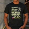 Hero Wears Dog Tags Combat Boots Proud Army Dad Father Men's Casual T-Shirt Dark Grey