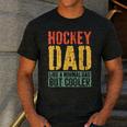 Hockey Dad Shirt Men Fathers Day Hockey Dad Men's Casual T-Shirt Dark Grey