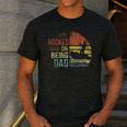 Hooked On Being Dad Fishing Dad Father's Day Men's Casual T-Shirt Dark Grey
