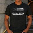 Host Dad Best Ever Flag Men's Casual T-Shirt Dark Grey