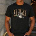 Hunting Dad Duck Camouflage Camo Preppy Camo Dad Camo Men's Casual T-Shirt Dark Grey