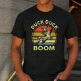 Hunting-Shirt Duck Boom Hunter Dad Grandpa Men Men's Casual T-Shirt Dark Grey