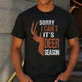 Hunting Sorry Deer Season Hunter Dad Father Day Men's Casual T-Shirt Dark Grey