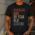 Husband Dad 30 Year Old Legend 30th Birthday Men's Casual T-Shirt Dark Grey Husband Dad 30 Year Old Legend 30th Birthday Men's Casual T-Shirt Dark Grey