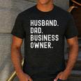 Husband Dad Business Owner CEO Entrepreneur Men Men's Casual T-Shirt Dark Grey