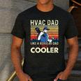HVAC Dad Like A Regular Dad HVAC Technician AC Repairman Men's Casual T-Shirt Dark Grey