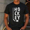 Ice Hockey Player Hockey Son Hockey Dad Men's Casual T-Shirt Dark Grey