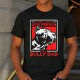 I'm A Bully Dad Dog Owner American Bully Men's Casual T-Shirt Dark Grey